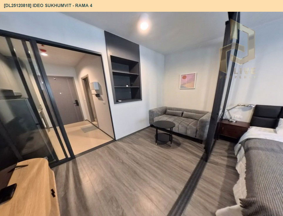 รูป DL25120818 ให้เช่าคอนโด ไอดีโอ สุขุมวิท - พระราม 4 (IDEO Sukhumvit - Rama 4) ใกล้ - พร้อมเข้าอยู่ โทรด่วน 0800343450 LineID @655ebbvc - รูปที่ 3/9