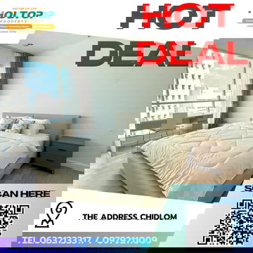 #R8475 🎉 261268 ให้เช่าคอนโด The Address Chidlom