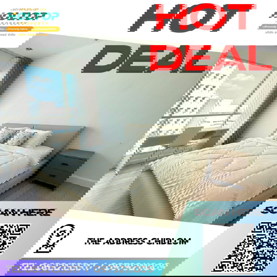 รูป #R8475    🎉 261268 ให้เช่าคอนโด The Address Chidlom  - รูปที่ 1/12