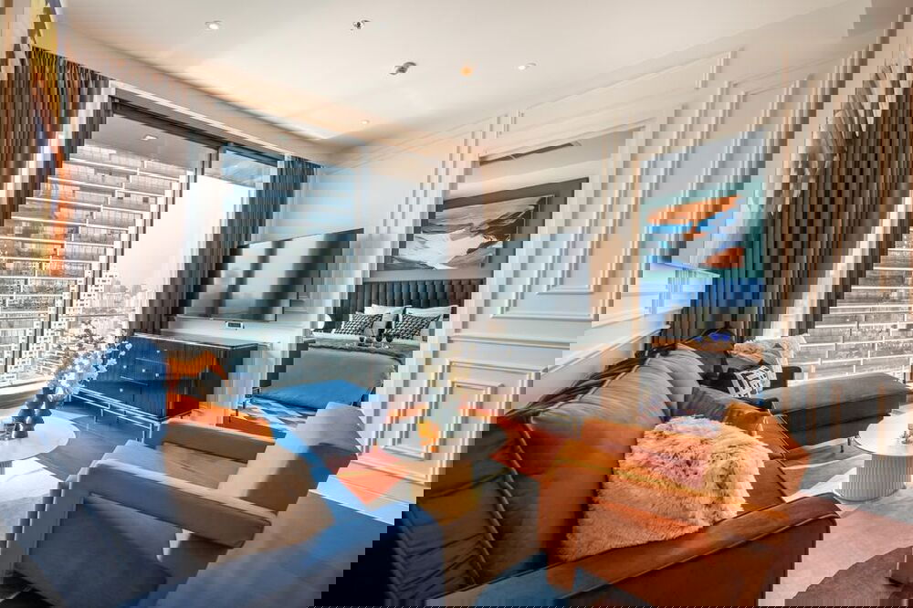 รูป 🔥 สำหรับเช่า ! ชั้นสูง 17++, ตกแต่งสไตล์โมเดิร์น, ออกแบบโดยนักออกแบบระดับโลก!! 🔥 Code C20250600043..KHUN By Yoo, 2 นอน, 2 น้ำ, แต่งครบ, พร้อมเข้าอยู - รูปที่ 3/10