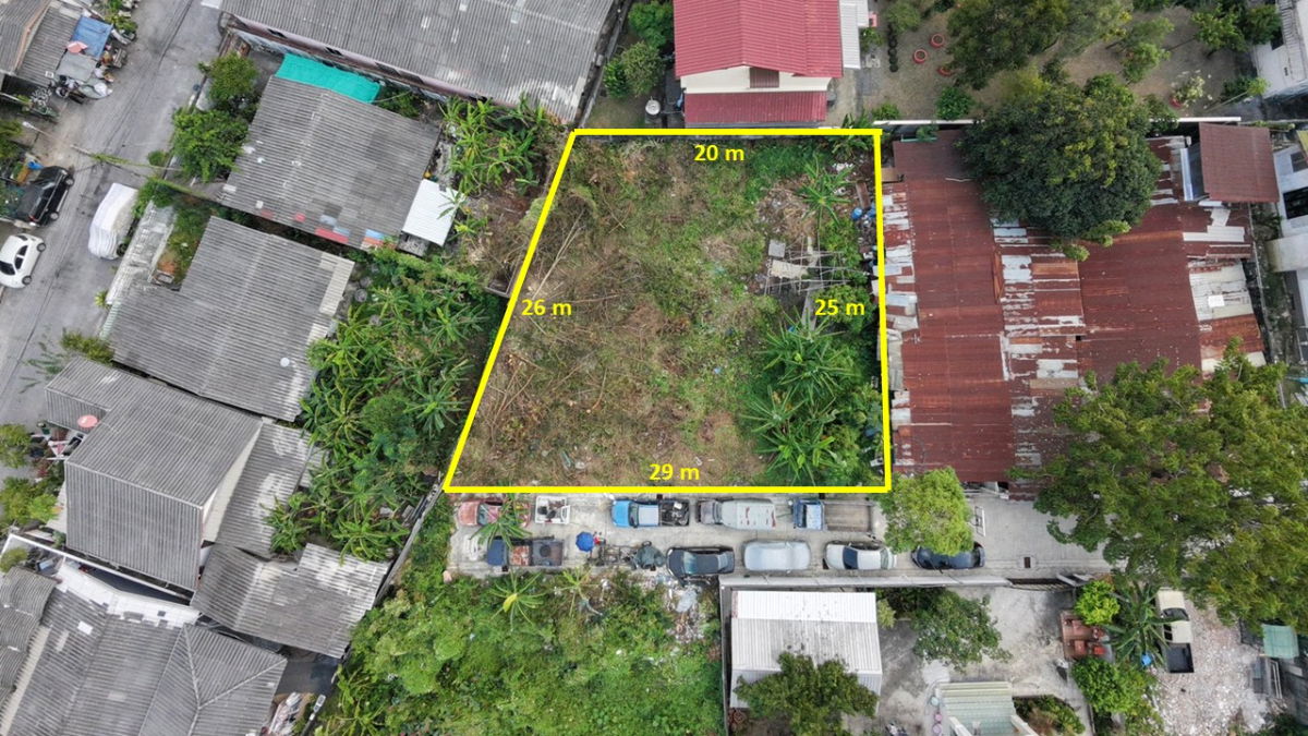 รูป ขายที่ดินหน้ากว้างสวย เหมาะอยู่อาศัย home office ใกล้ รพ นครธน เซนทรัล พระราม 2 - รูปที่ 1/4