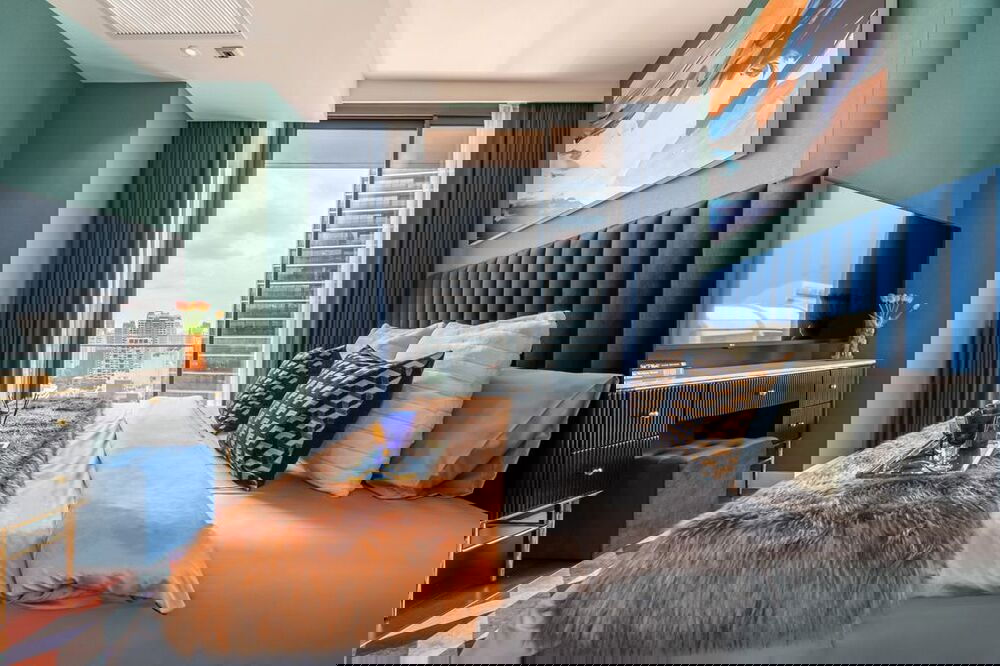 รูป 🔥 สำหรับเช่า ! ชั้นสูง 17++, ตกแต่งสไตล์โมเดิร์น, ออกแบบโดยนักออกแบบระดับโลก!! 🔥 Code C20250600043..KHUN By Yoo, 2 นอน, 2 น้ำ, แต่งครบ, พร้อมเข้าอยู - รูปที่ 8/10