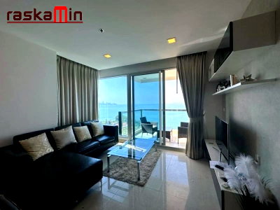 Condos for sale : KT0091📲LineID @556ryccg🗺️FQ🏄‍♂️2Bedroom 82sqm Bld A Floor10🏖️Sea view Fully furnished🌴The Palm Wongamat Beach Pattaya