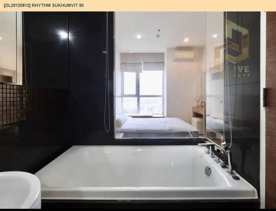 รูป DL25120812 ให้เช่าคอนโด ริทึ่ม สุขุมวิท 50 (Rhythm Sukhumvit 50) ใกล้ BTS อ่อนนุช พร้อมเข้าอยู่ โทรด่วน 0656133286 LineID @897iyzll - รูปที่ 7/10