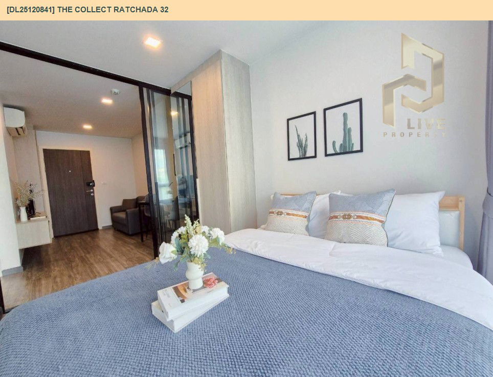 รูป DL25120841 ให้เช่าคอนโด เดอะ คอลเล็ค รัชดา 32 (The Collect Ratchada 32) ใกล้ MRT ลาดพร้าว พร้อมเข้าอยู่ โทรด่วน 0614453194 LineID @162cjixi - รูปที่ 3/10
