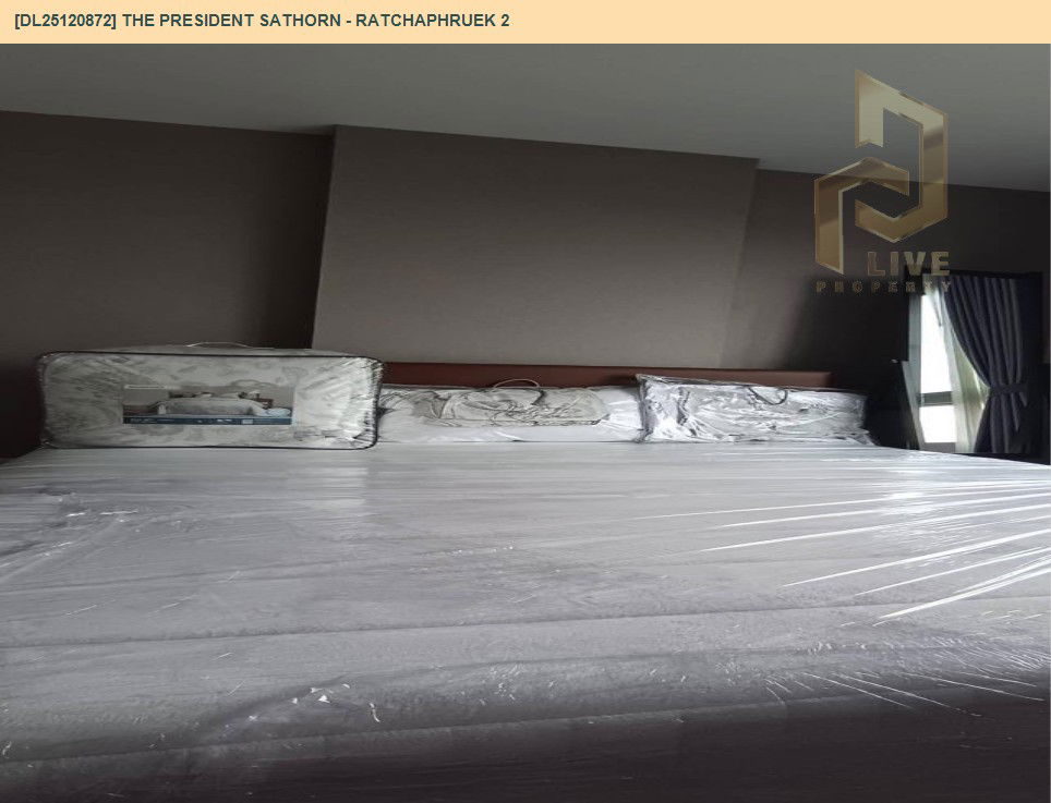 รูป DL25120872 ให้เช่าคอนโด เดอะ เพรสซิเดนท์ สาทร - ราชพฤกษ์ 2 (The President Sathorn - Ratchaphruek 2) ใกล้ BTS บางหว้า พร้อมเข้าอยู่ โทรด่วน 0800343450 LineID @655ebbvc - รูปที่ 8/9