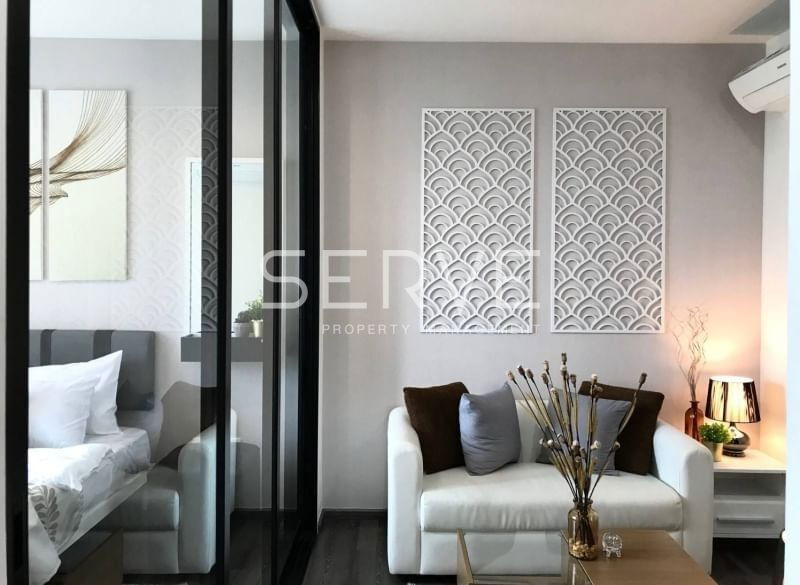 รูป 1 นอน 27.09 ตร.ม. คอนโดในเครือคุณภาพแสนสิริ บนทำเลดีๆ มีรถรับส่ง BTS อ่อนนุช ที่ The Base Park West Sukhumvit 77  / ขายคอนโด - รูปที่ 2/6