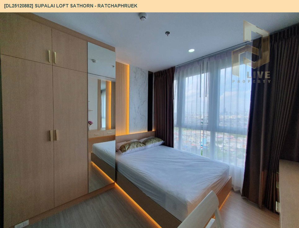 รูป DL25120882 ให้เช่าคอนโด ศุภาลัย ลอฟท์ สาทร - ราชพฤกษ์ (Supalai Loft Sathorn - Ratchaphruek) ใกล้ BTS บางหว้า พร้อมเข้าอยู่ โทรด่วน 0653619502 LineID @534wlwof - รูปที่ 2/8