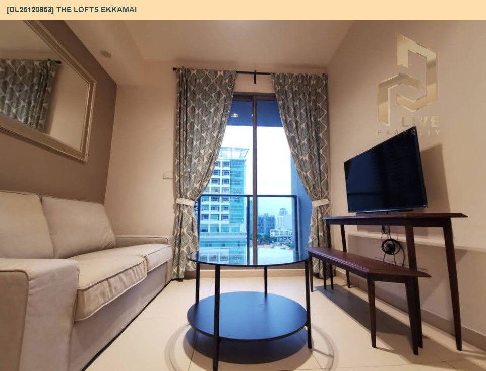 รูป DL25120853 ให้เช่าคอนโด เดอะ ล็อฟท์ เอกมัย (The Lofts Ekkamai) ใกล้ BTS เอกมัย พร้อมเข้าอยู่ โทรด่วน 0638692663 LineID @257sxzzu - รูปที่ 4/13