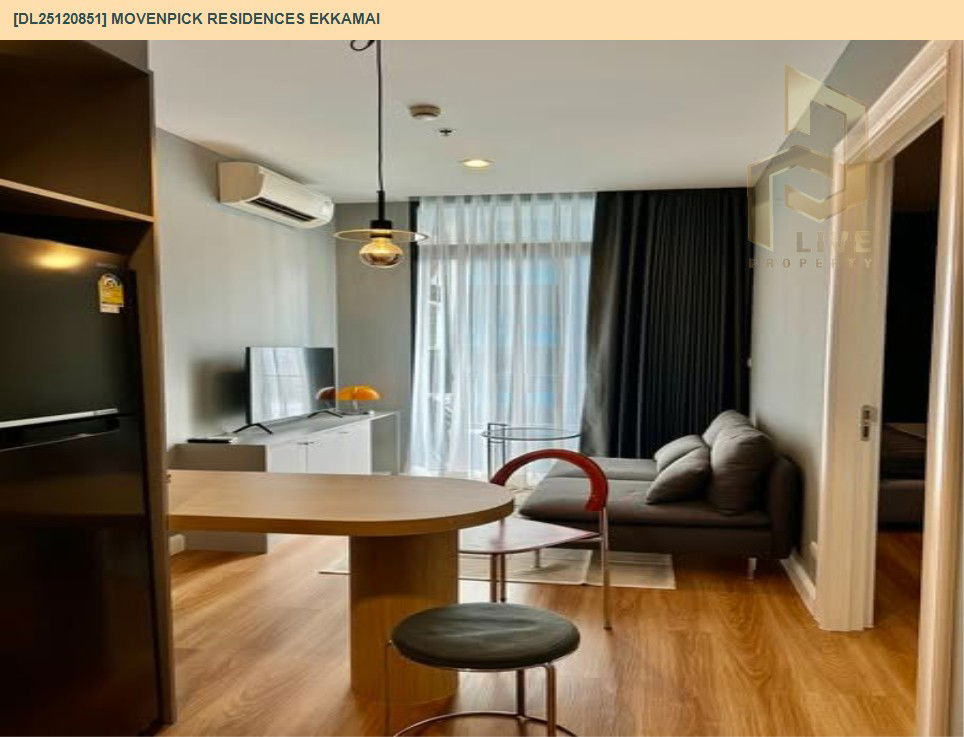 รูป DL25120851 ให้เช่าคอนโด เมอเวนพิค เรสซิเดนซ์ เอกมัย (Movenpick Residences Ekkamai ) ใกล้ BTS เอกมัย พร้อมเข้าอยู่ โทรด่วน 0653619502 LineID @534wlwof - รูปที่ 2/8