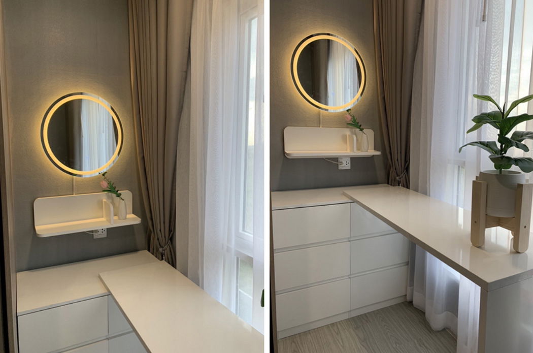 รูป Call : 091-545-5346 Condo Kave Town Island ติดมหาวิทยาลัยกรุงเทพ รังสิต 22.60 ตารางเมตร 1 ห้องนอน ชั้น5 ตึก D ทิศเหนือ ตกแต่งครบ (ขายพร้อมผู้เช่า) - รูปที่ 4/13