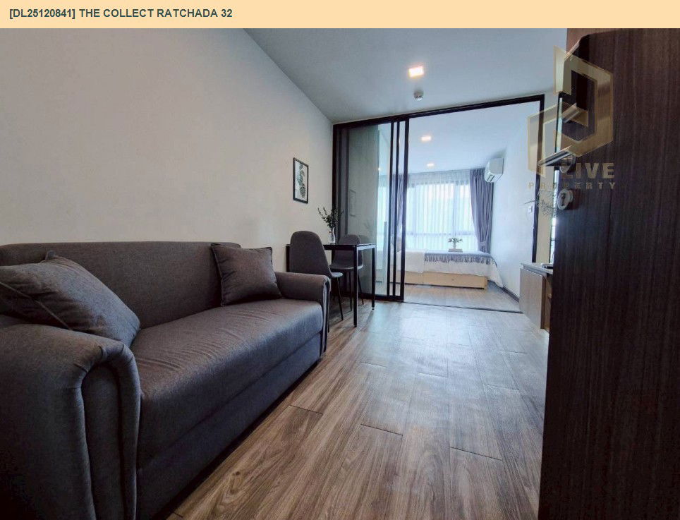 รูป DL25120841 ให้เช่าคอนโด เดอะ คอลเล็ค รัชดา 32 (The Collect Ratchada 32) ใกล้ MRT ลาดพร้าว พร้อมเข้าอยู่ โทรด่วน 0614453194 LineID @162cjixi - รูปที่ 2/10
