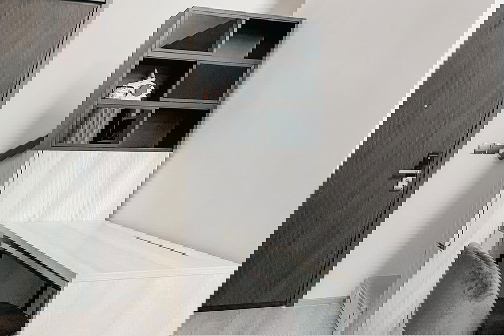 รูป ขายพร้อมผู้เช่า ! เพดานสูง, ชั้นสูง 36+, ทำเลดี, ส่วนกลางอลังการ! Code C20230900884...The Line Sukhumvit 101, 1 นอน, 1 น้ำ Duplex, แต่งครบ, ราคาพิเศษ! - รูปที่ 6/14