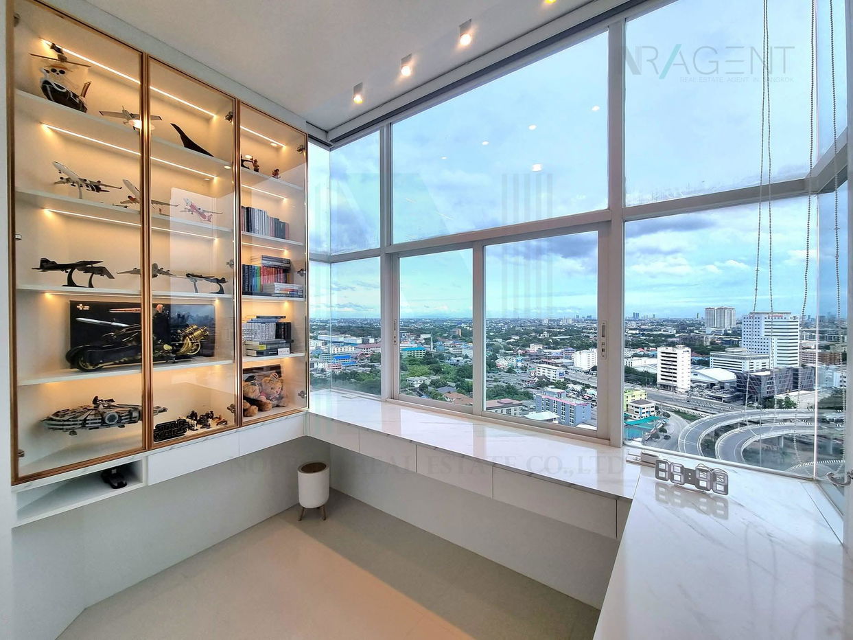 รูป ให้เช่าคอนโด เดอะ โฟร์วิงส์ เรสซิเดนซ์ อาคาร B ชั้น 19 1 ห้องนอน ขนาด 71 ตรม ใกล้ สนามกอล์ฟ กรุงเทพกรีฑา - รูปที่ 3/8