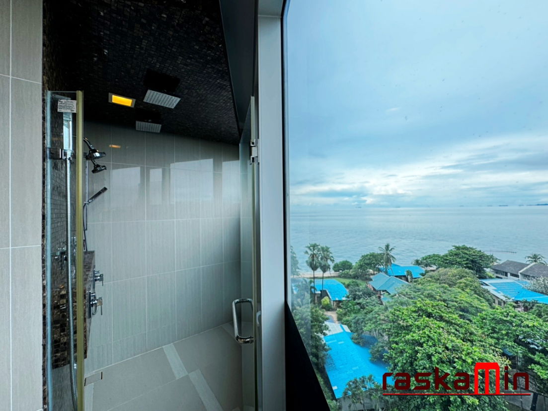 รูป FQ🗺️KT0087📲LineID @556ryccg🏄‍♂️2ห้องนอน 97ตรม ตึก A ชั้น7🏖️วิวทะเล พร้อมเฟอร์นิเจอร์🌴The Palm Wongamat Beach Pattaya - รูปที่ 8/13