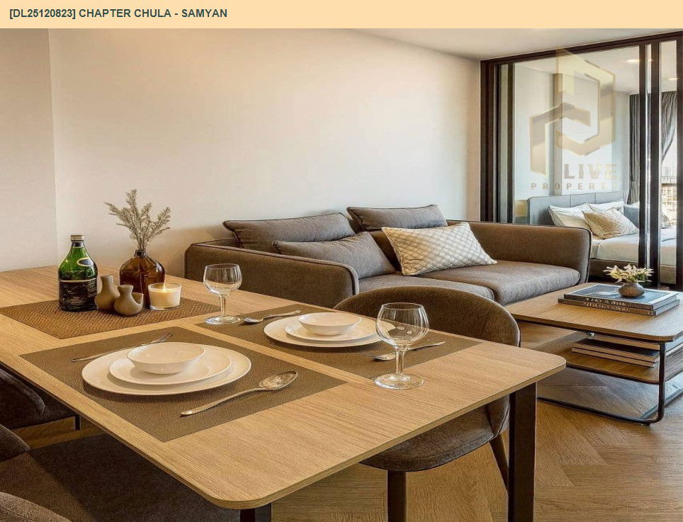 รูป DL25120823 ให้เช่าคอนโด แชปเตอร์ จุฬา - สามย่าน (Chapter Chula - Samyan) ใกล้ MRT สามย่าน พร้อมเข้าอยู่ โทรด่วน 0638692663 LineID @257sxzzu - รูปที่ 2/14