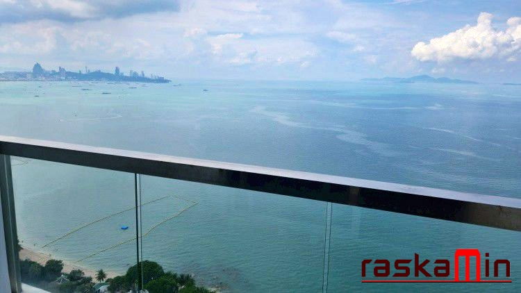 รูป FQ🗺️KT0090📲LineID @556ryccg🏄‍♂️1ห้องนอน 47ตรม ตึก A ชั้น41🏖️วิวทะเล🌴The Palm Wongamat Beach Pattaya - รูปที่ 3/7