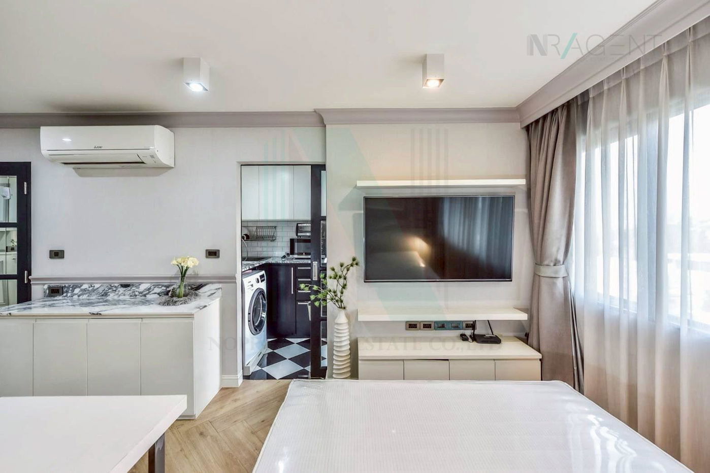 รูป 🚩 ขายคอนโด วัน สาทร อาคาร 1 ชั้น 7 1 ห้องนอน ขนาด 30 ตรม ใกล้ เซ็นทรัล พระราม 3 - รูปที่ 8/8