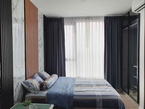 WS6191 🏙️ For Rent: MODIZ Rhyme Ramkhamhaeng | Beautiful view, high floor, only 13,500 THB/month from MRT Ramkhamhaeng.