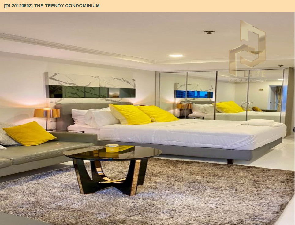 รูป DL25120852 ให้เช่าคอนโด เดอะ เทรนดี้ คอนโดมิเนียม (The Trendy Condominium) ใกล้ BTS นานา พร้อมเข้าอยู่ โทรด่วน 0800343450 LineID @655ebbvc - รูปที่ 2/8
