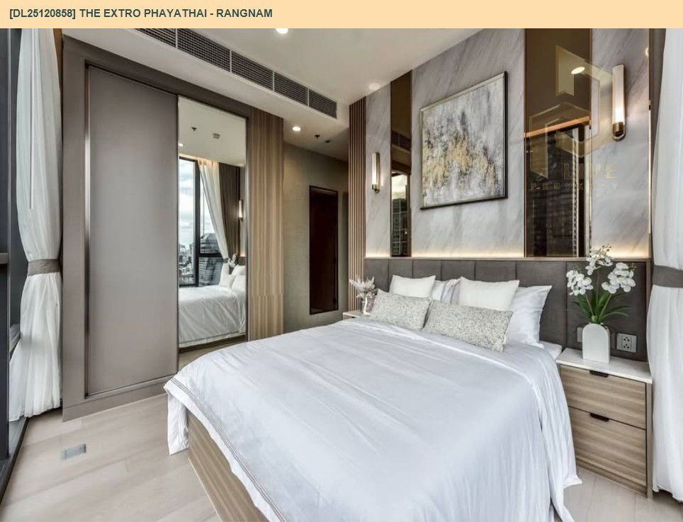 รูป DL25120858 ให้เช่าคอนโด ดิ เอ็กซ์โทร พญาไท - รางน้ำ (THE EXTRO Phayathai - Rangnam) ใกล้ - พร้อมเข้าอยู่ โทรด่วน 0653619502 LineID @534wlwof - รูปที่ 3/7
