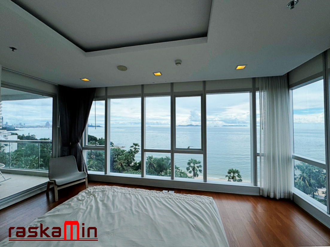 รูป FQ🗺️KT0087📲LineID @556ryccg🏄‍♂️2ห้องนอน 97ตรม ตึก A ชั้น7🏖️วิวทะเล พร้อมเฟอร์นิเจอร์🌴The Palm Wongamat Beach Pattaya - รูปที่ 5/13