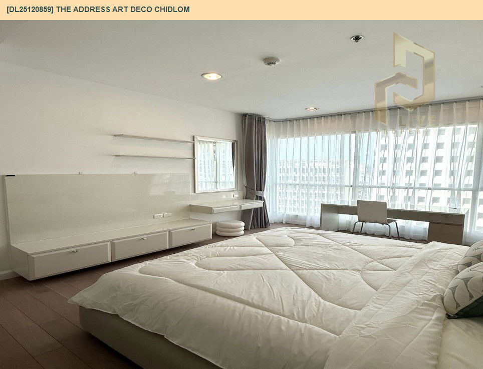 รูป DL25120859 ให้เช่าคอนโด ดิ แอดเดรส ชิดลม (The Address Art Deco Chidlom) ใกล้ BTS ชิดลม พร้อมเข้าอยู่ โทรด่วน 0653619502 LineID @534wlwof - รูปที่ 8/11