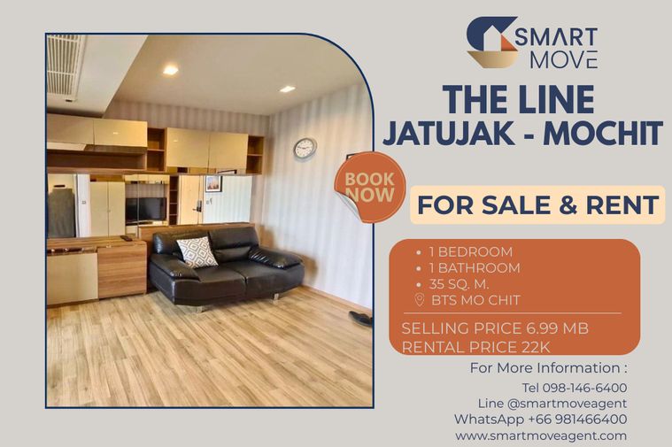 ขาย- เช่า ! วิวสวน, ชั้นสูง 29+, ทำเลดี, ครัวปิด!! 🔥 Code C20230205010...The Line Jatujak - Mochit, 1 นอน, 1 น้ำ, แต่งครบ, ราคาพิเศษ!!📣