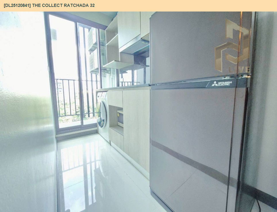 รูป DL25120841 ให้เช่าคอนโด เดอะ คอลเล็ค รัชดา 32 (The Collect Ratchada 32) ใกล้ MRT ลาดพร้าว พร้อมเข้าอยู่ โทรด่วน 0614453194 LineID @162cjixi - รูปที่ 8/10