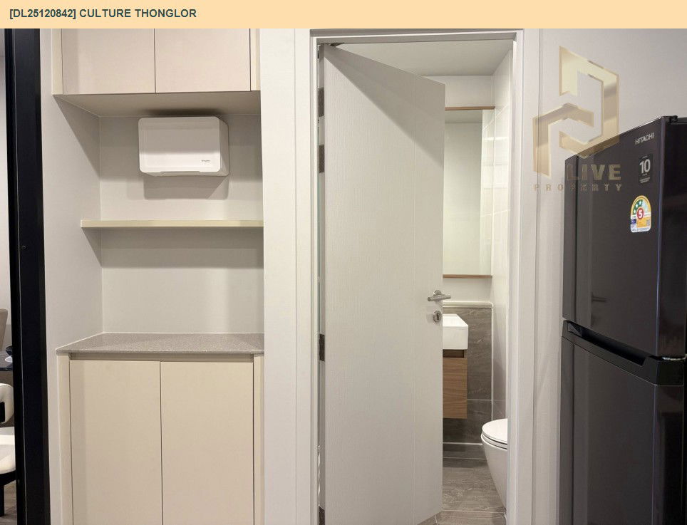 รูป DL25120842 ให้เช่าคอนโด คัลเจอร์ ทองหล่อ (Culture Thonglor) ใกล้ - พร้อมเข้าอยู่ โทรด่วน 0800343450 LineID @655ebbvc - รูปที่ 10/12