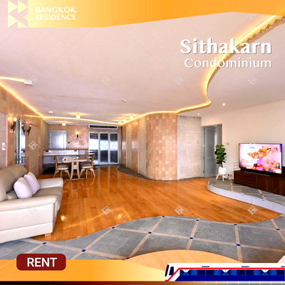 Condos for rent : Rare Unit 💎 Sithakarn Condominium 🐾 Pet-friendly, spacious, near BTS Chidlom