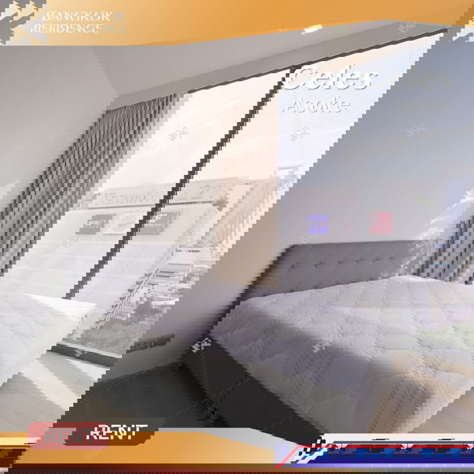 รูป  Celes Asoke 💖 ยูนิตสวยเฟอร์ครบ จัดเต็มทุกดีเทล⭐ ใกล้ MRT สุขุมวิท  - รูปที่ 1/10