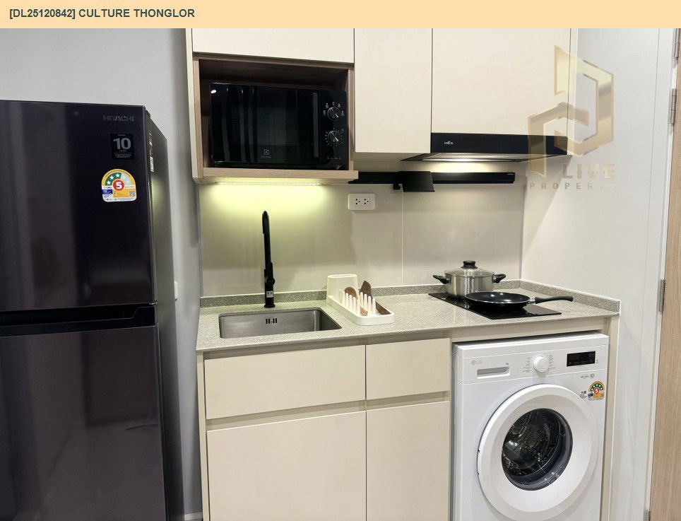 รูป DL25120842 ให้เช่าคอนโด คัลเจอร์ ทองหล่อ (Culture Thonglor) ใกล้ - พร้อมเข้าอยู่ โทรด่วน 0800343450 LineID @655ebbvc - รูปที่ 11/12
