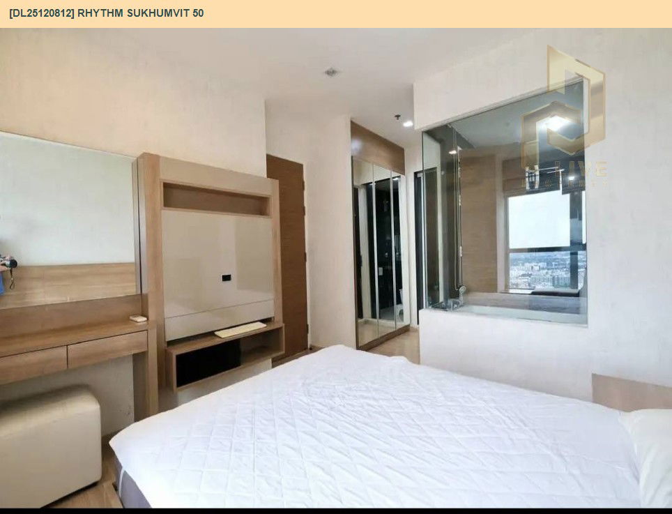 รูป DL25120812 ให้เช่าคอนโด ริทึ่ม สุขุมวิท 50 (Rhythm Sukhumvit 50) ใกล้ BTS อ่อนนุช พร้อมเข้าอยู่ โทรด่วน 0656133286 LineID @897iyzll - รูปที่ 3/10
