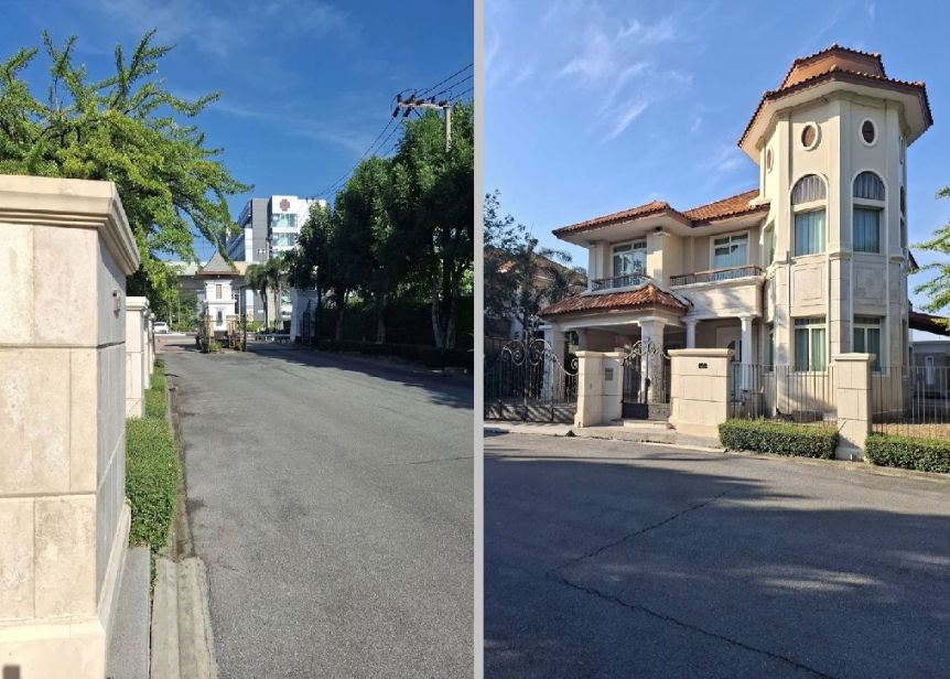 รูป ให้เช่าบ้านเดี่ยว 2 ชั้น หลังใหญ่ พื้นที่ดิน 150 ตารางวา / หมู่บ้านกรีนเนอรี่ วิลล์ รามคำแหง Greenery Ville สไตล์โมเดิร์นคลาสสิค ตรงข้าม รพ.เกษมราษฎร์  - รูปที่ 10/14