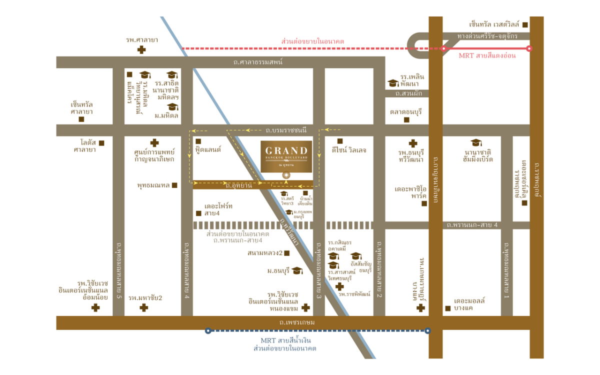 รูป ขายบ้านมือ 1 จากโครงการ แกรนด์ บางกอก บูเลอวาร์ด ณ อุทยาน  | ติดต่อฝ่ายขาย : 061-6598997- Line OA : @Newlight (มี@) - รูปที่ 19/19