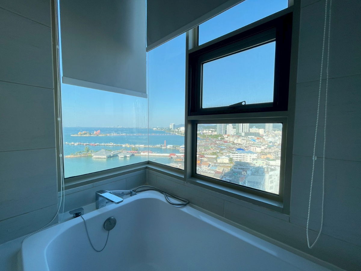 รูป เช่า คอนโด มาริน่า เบย์ฟร้อนท์ ศรีราชา ทำเลทอง ห้องสวยแถมเฟอร์ฯ ตกแต่งพร้อมอยู่ ใกล้แหล่งชุมชน - รูปที่ 9/27