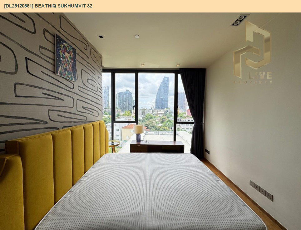 รูป DL25120861 ให้เช่าคอนโด บีทนิค สุขุมวิท 32 (Beatniq Sukhumvit 32) ใกล้ BTS ทองหล่อ พร้อมเข้าอยู่ โทรด่วน 0800343450 LineID @655ebbvc - รูปที่ 2/9