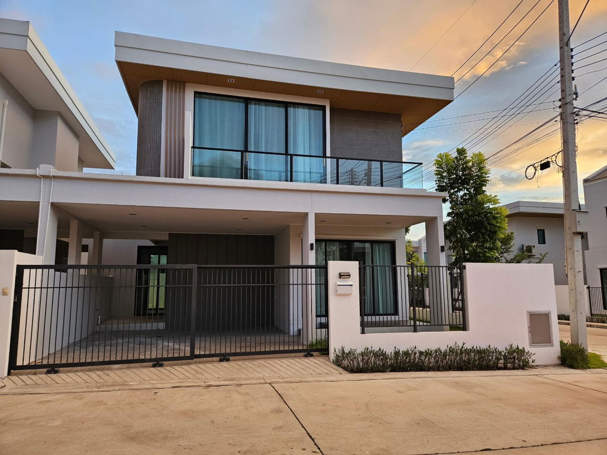 รูป บ้านให้เช่า หมู่บ้านมณีรินทร์ปาร์ค ข้าวหลาม – บ้านหลังมุม บรรยากาศดี พร้อมเข้าอยู่! 🌿 - รูปที่ 1/12