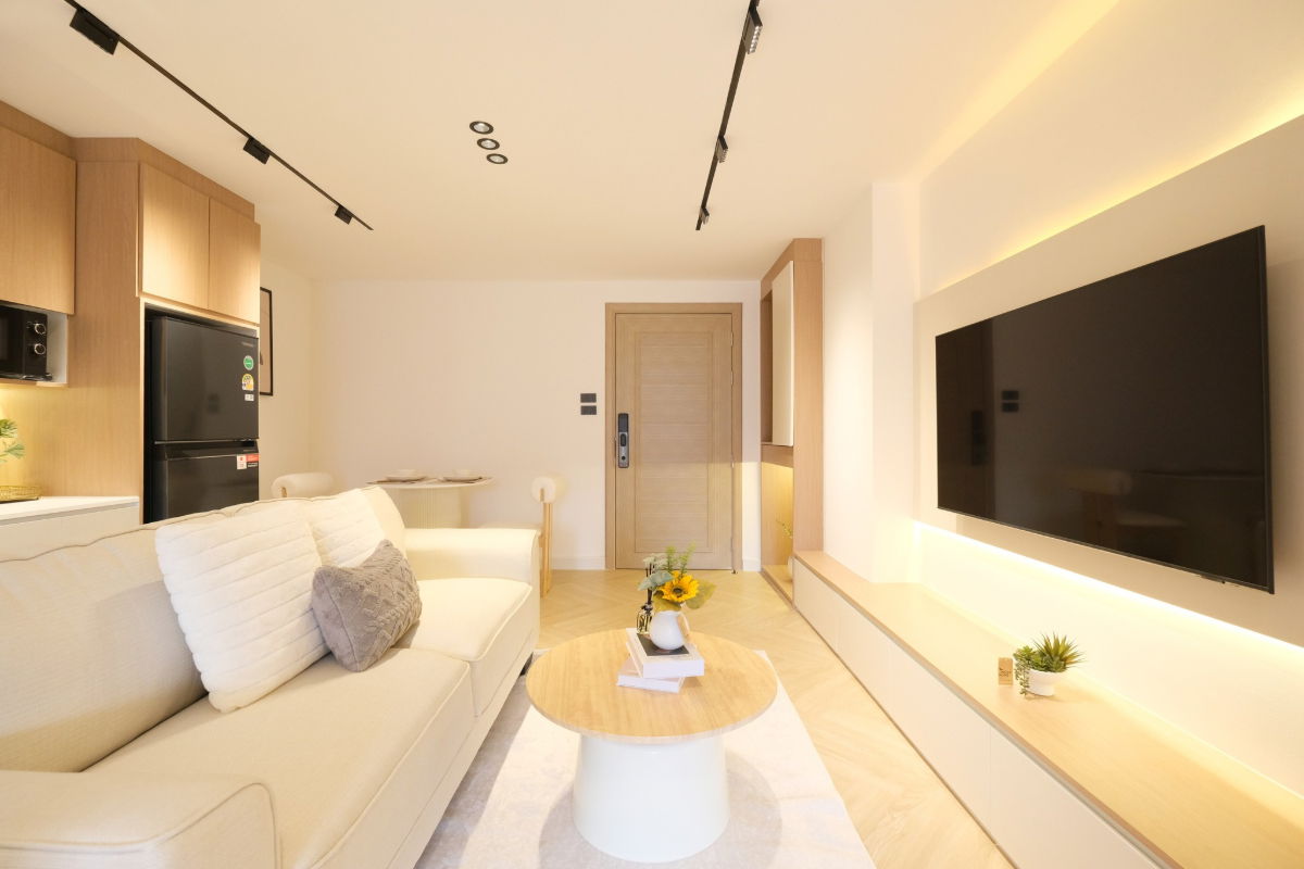 รูป   ให้เช่าคอนโดมิเนียม   1 ห้องนอน   1 ห้องน้ำ    1 ห้องครัว  1  ที่จอดรถ - รูปที่ 3/12