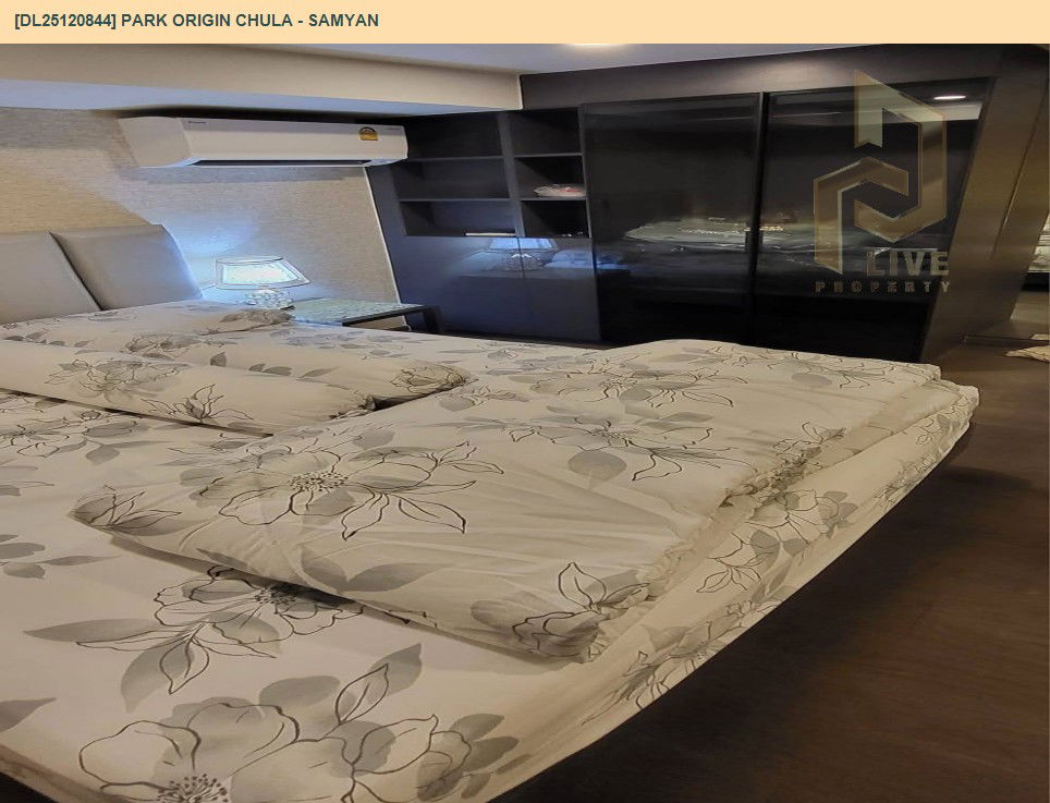 รูป DL25120844 ให้เช่าคอนโด พาร์ค ออริจิ้น จุฬา - สามย่าน (PARK ORIGIN CHULA - SAMYAN) ใกล้ MRT หัวลำโพง พร้อมเข้าอยู่ โทรด่วน 0653619502 LineID @534wlwof - รูปที่ 2/10