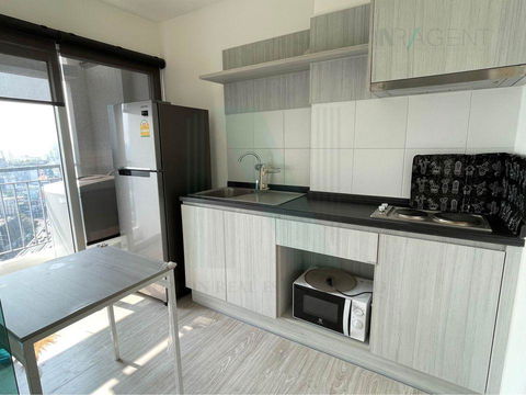 🚩 For rent, Aspire Ngamwongwan, 1 bedroom, 23rd floor, Building S, near Phong Phet market.