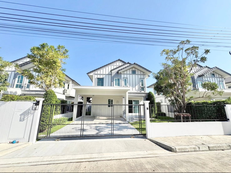บ้านเดี่ยวให้เช่า : วิลลาจจิโอ 3 ศรีนครินทร์-บางนา (Villaggio 3 Srinakarin-Bangna) อยู่ถ.เลียบคลองหลวงแพ่ง ต.บางแก้ว ใกล้เมกา บางนา