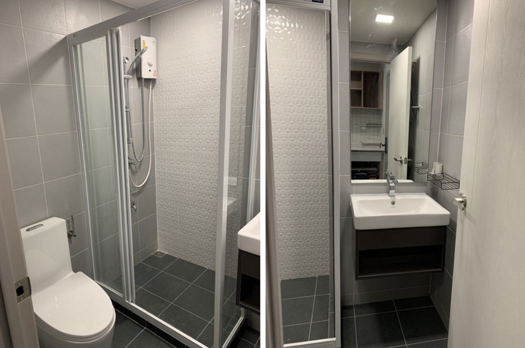 รูป Call : 091-545-5346 Condo Kave Town Island ติดมหาวิทยาลัยกรุงเทพ รังสิต 22.60 ตารางเมตร 1 ห้องนอน ชั้น5 ตึก D ทิศเหนือ ตกแต่งครบ (ขายพร้อมผู้เช่า) - รูปที่ 7/13