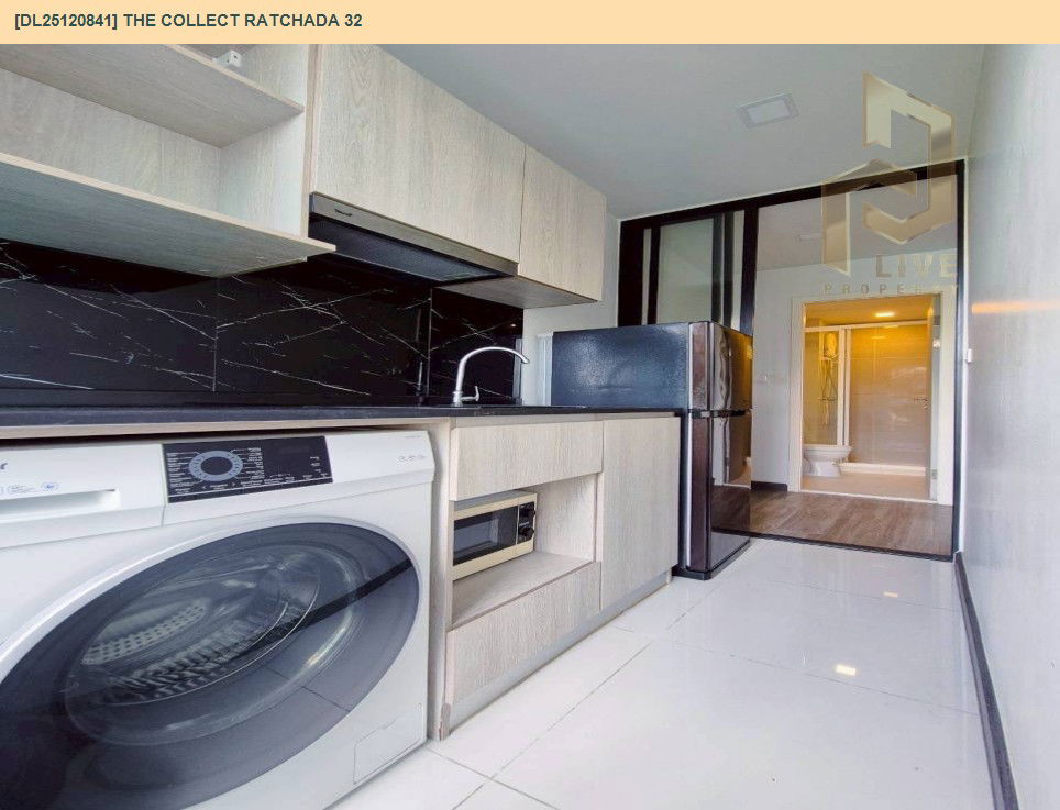 รูป DL25120841 ให้เช่าคอนโด เดอะ คอลเล็ค รัชดา 32 (The Collect Ratchada 32) ใกล้ MRT ลาดพร้าว พร้อมเข้าอยู่ โทรด่วน 0614453194 LineID @162cjixi - รูปที่ 9/10