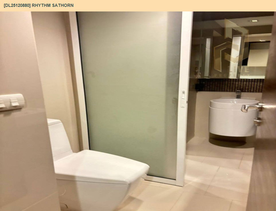 รูป DL25120880 ให้เช่าคอนโด ริธึ่ม สาทร (Rhythm Sathorn) ใกล้ BTS สะพานตากสิน พร้อมเข้าอยู่ โทรด่วน 0656133286 LineID @897iyzll - รูปที่ 7/8