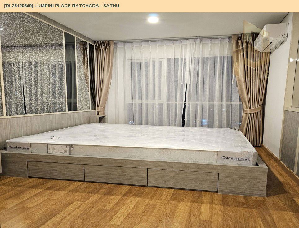รูป DL25120849 ให้เช่าคอนโด ลุมพินี เพลส รัชดา - สาธุ  (Lumpini Place Ratchada - Sathu) ใกล้ BTS ช่องนนทรี พร้อมเข้าอยู่ โทรด่วน 0653619502 LineID @534wlwof - รูปที่ 2/14