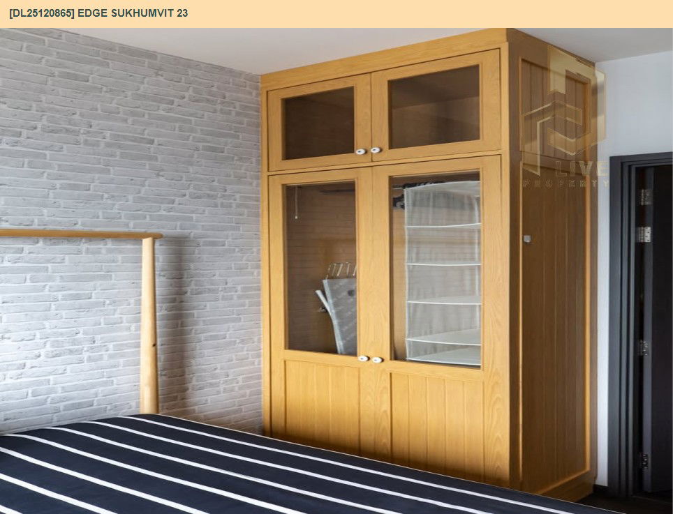 รูป DL25120865 ให้เช่าคอนโด เอดจ์ สุขุมวิท 23 (Edge Sukhumvit 23) ใกล้ BTS อโศก พร้อมเข้าอยู่ โทรด่วน 0842740999 LineID @523dslwi - รูปที่ 7/10