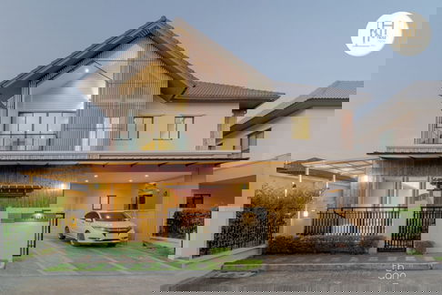 ขายบ้านเดี่ยว  บางกอกบูเลอวาร์ด ศรีนครินทร์-บางนา  แต่งสวย สไตล์ญี่ปุ่น หลังริม