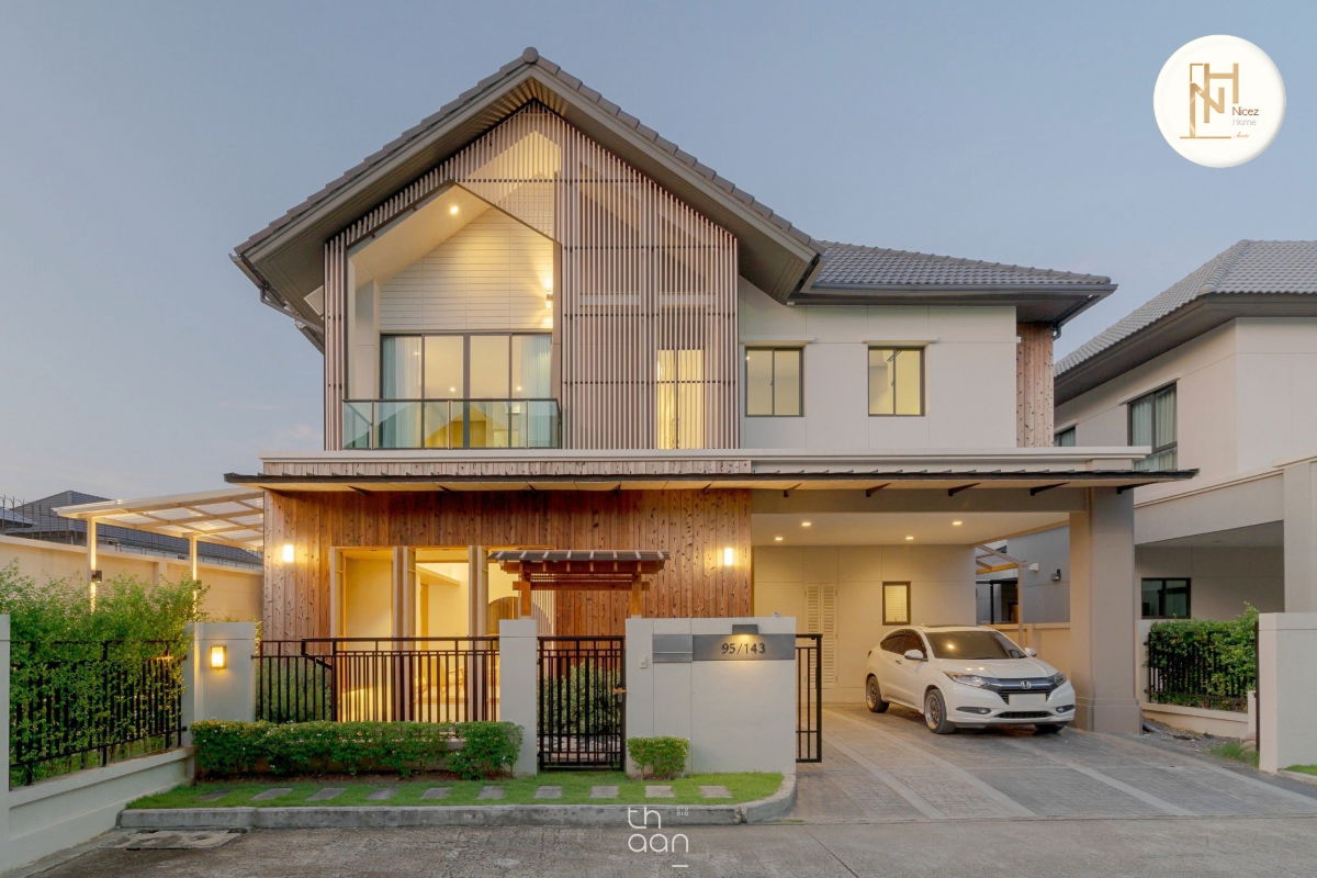 รูป ขายบ้านเดี่ยว  บางกอกบูเลอวาร์ด ศรีนครินทร์-บางนา  แต่งสวย สไตล์ญี่ปุ่น หลังริม - รูปที่ 1/33